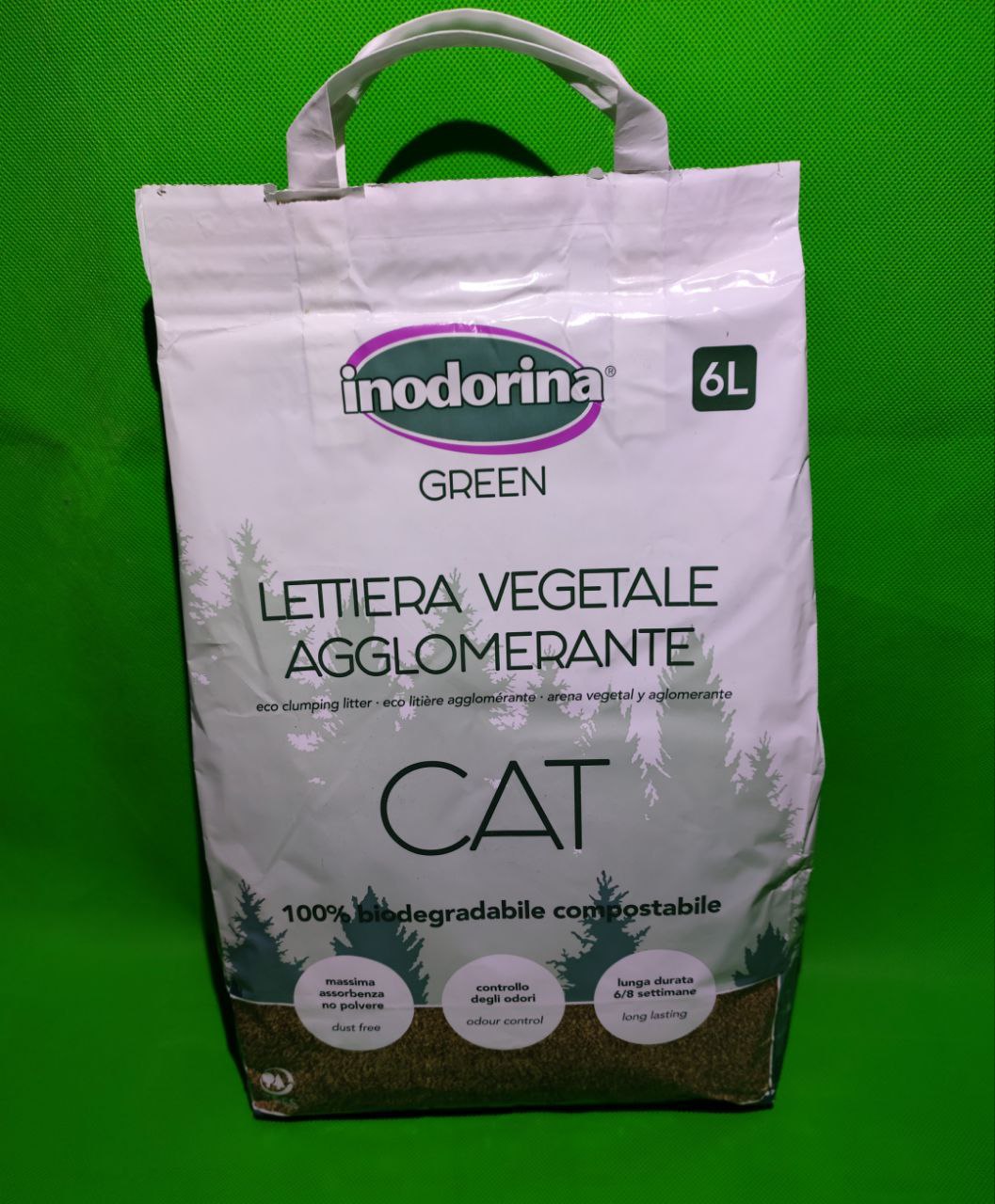 Lettiera vegetale agglomerante